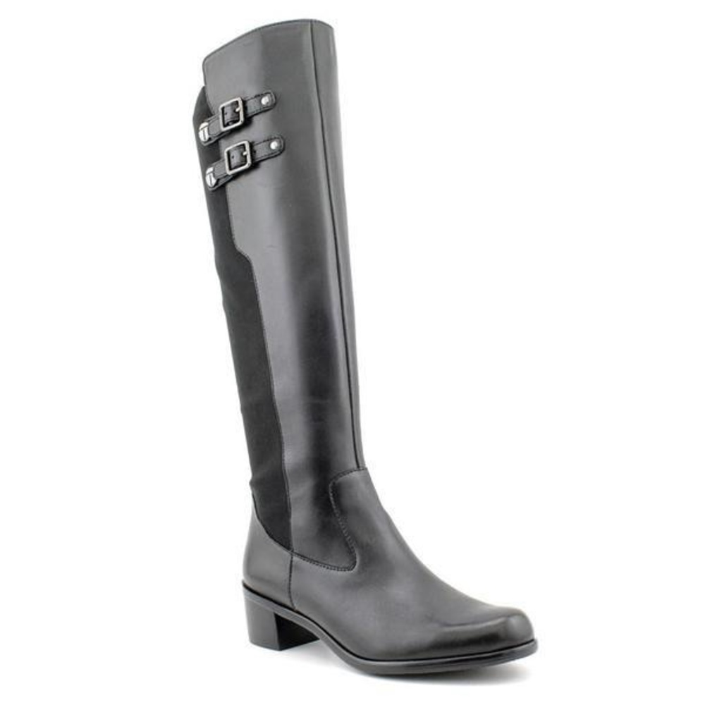 Tahari Leather Over the Knee Heeled Boots